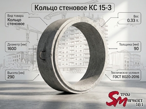 Кольцо стеновое КС 15-3
