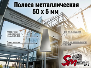 Полоса 50 x 5 мм