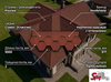Roofshield, Classic (Классик), Нарезка Стандарт, Кирпично-красный с оттенением
