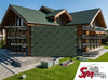 Roofshield, Premium (Премиум), Нарезка стандарт, Зеленый с оттенением