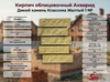 Кирпич облицовочный Акварид Дикий камень Классика желтый 1 NF