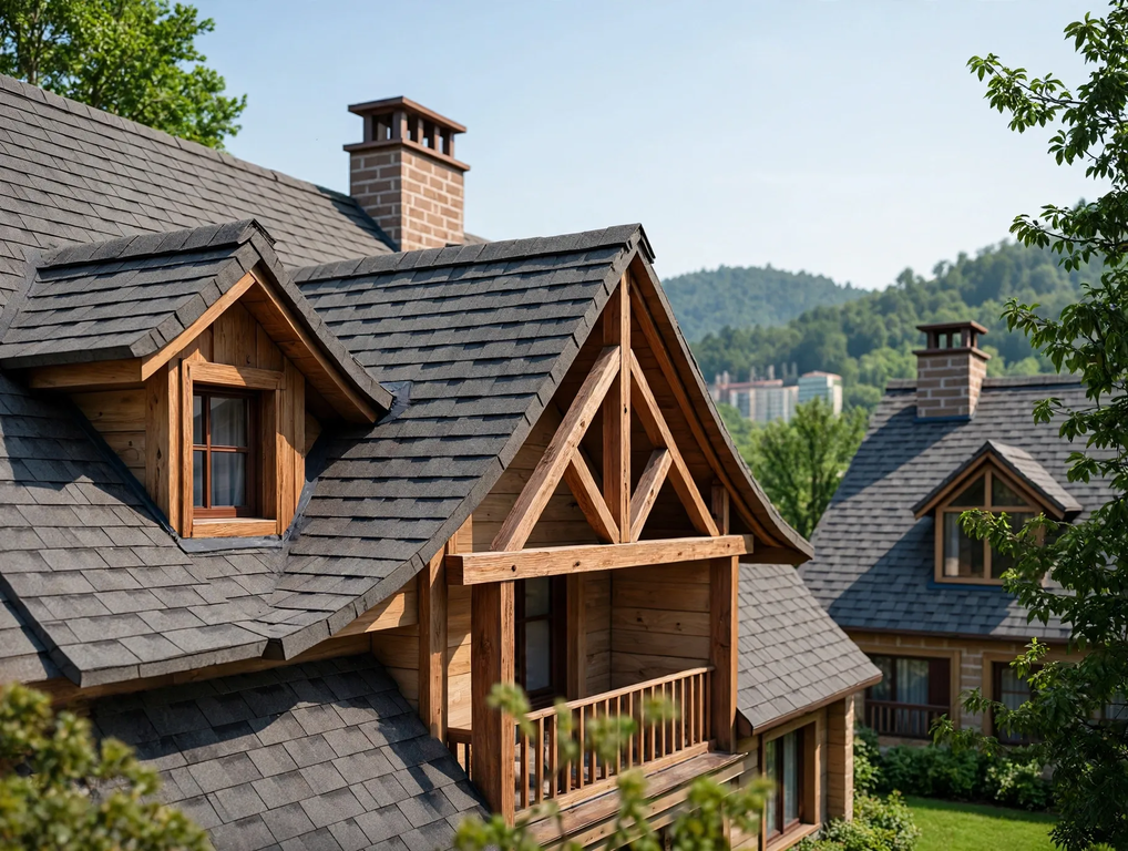 Roofshield, Premium (Премиум), Нарезка Модерн, Серый с оттенением