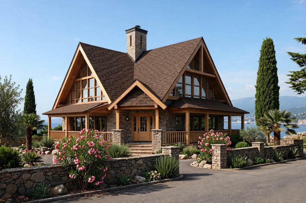 Roofshield, Premium (Премиум), Нарезка Модерн, Лесной орех