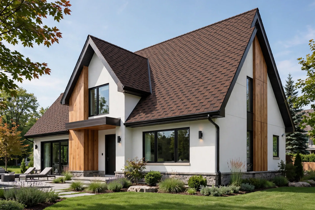 Roofshield, Classic (Классик), Нарезка Модерн, Коричневый топаз