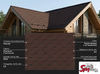 Roofshield, Premium (Премиум), Нарезка стандарт, Коричневый с оттенением