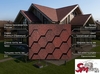 Roofshield, Premium (Премиум), Нарезка стандарт, Гранатовый отлив