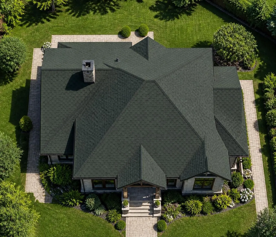 Roofshield, Family Eco Lite (Фэмили Эко Лайт), Нарезка Стандарт, Зеленый с оттенением