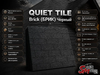 QUIET TILE Brick (БРИК) Черный