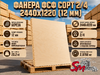 Фанера ФСФ сорт 2/4 2440х1220 (12 мм)