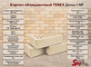 Кирпич облицовочный TEREX Дюна 1 NF