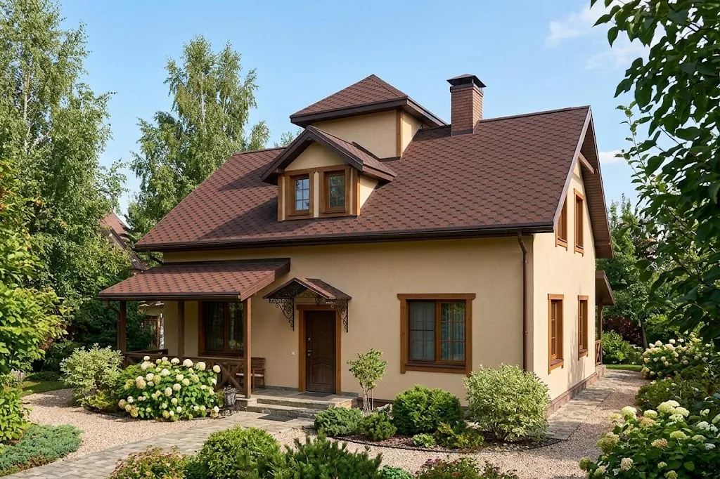 Roofshield, Classic (Классик), Нарезка Стандарт, Коричневый с оттенением