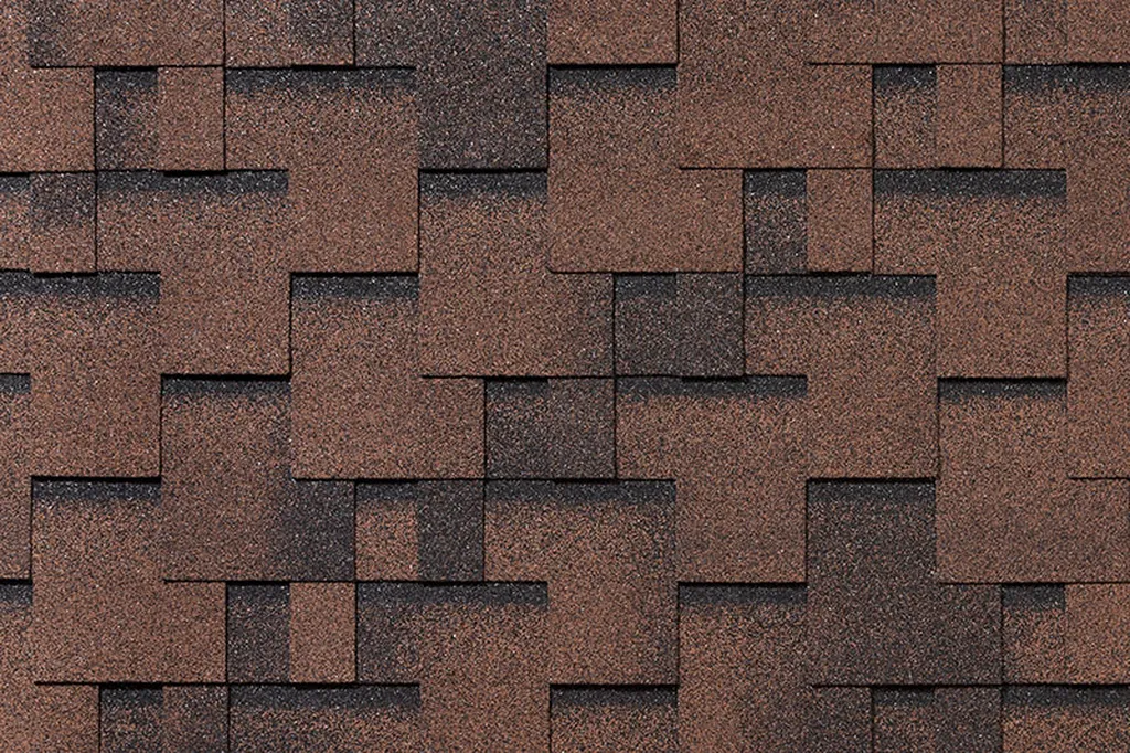 Roofshield, Family Eco Lite (Фэмили Эко Лайт), Нарезка Модерн, Коричневый с оттенением  