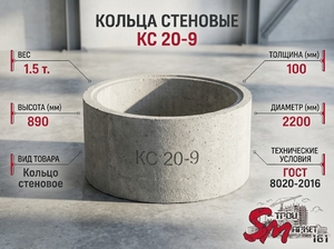 Кольцо стеновое КС 20-9