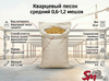 Кварцевый песок средний 0,6-1,2 мешок