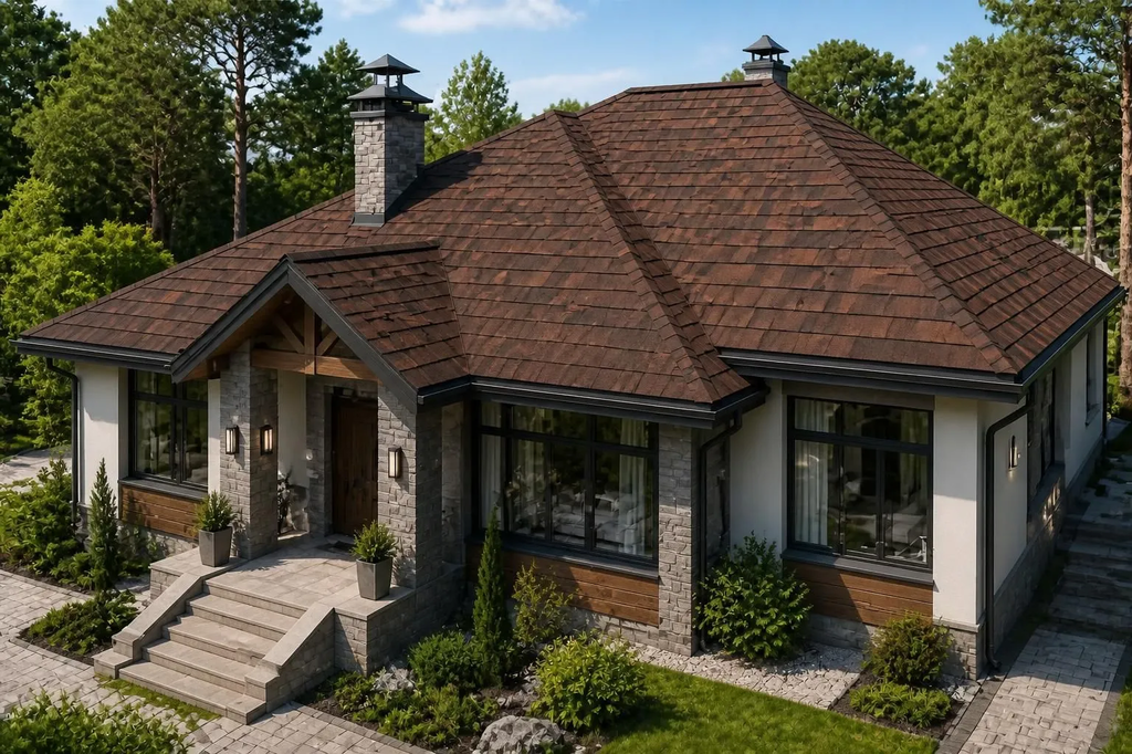 Roofshield, Classic (Классик), Нарезка Модерн, Медный