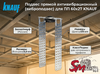 Подвес прямой антивибрационный (виброподвес) для ПП 60x27 KNAUF