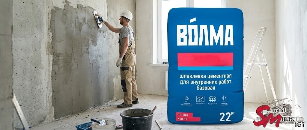 Шпатлевка Волма "Аквастандарт светлый"