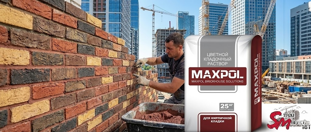 Раствор кладочный MAXPOL "Премиум цементно-серый"