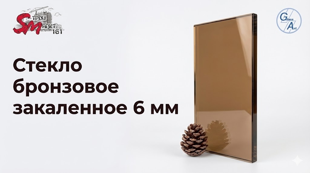 Стекло бронзовое закаленное 6 мм