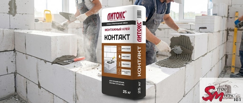 Клей для газоблока Литокс "КОНТАКТ"