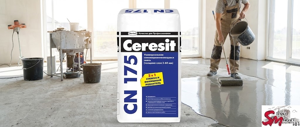 Стяжка легковыравнивающаяся Ceresit "CN178"